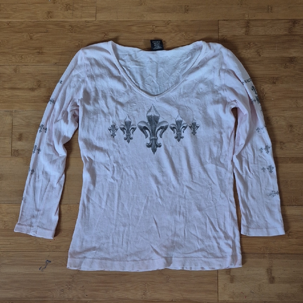 Revo Graphic Fitted White Long Sleeve Tee